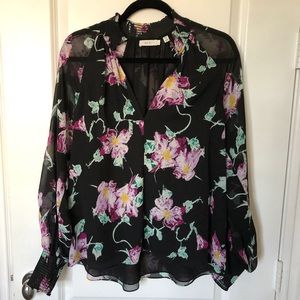 A.L.C. Venetia Floral Silk Blouse NWOT